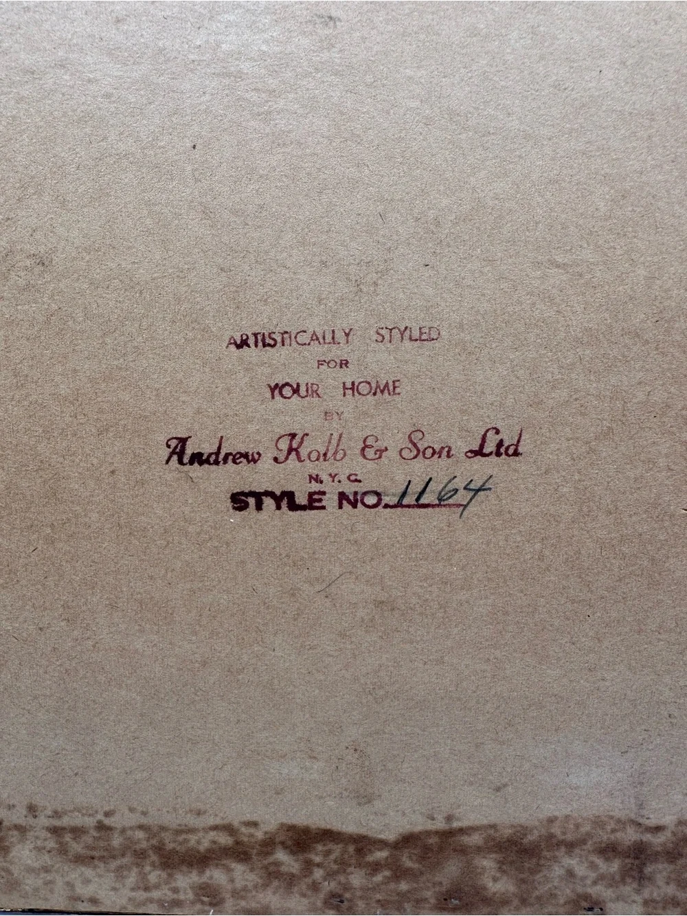 Vintage Andrew Kolb & Son Ltd Style 1164 Ornate Gilt Scroll Frame
